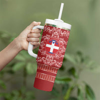 Personalized Italy Piedmont Tumbler With Handle Baroque Motif