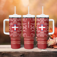 Personalized Italy Piedmont Tumbler With Handle Baroque Motif
