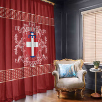 Personalized Italy Piedmont Window Curtain Baroque Motif