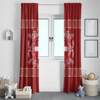 Personalized Italy Piedmont Window Curtain Baroque Motif