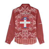 Personalized Italy Piedmont Women Casual Shirt Baroque Motif