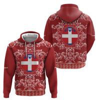 Personalized Italy Piedmont Zip Hoodie Baroque Motif