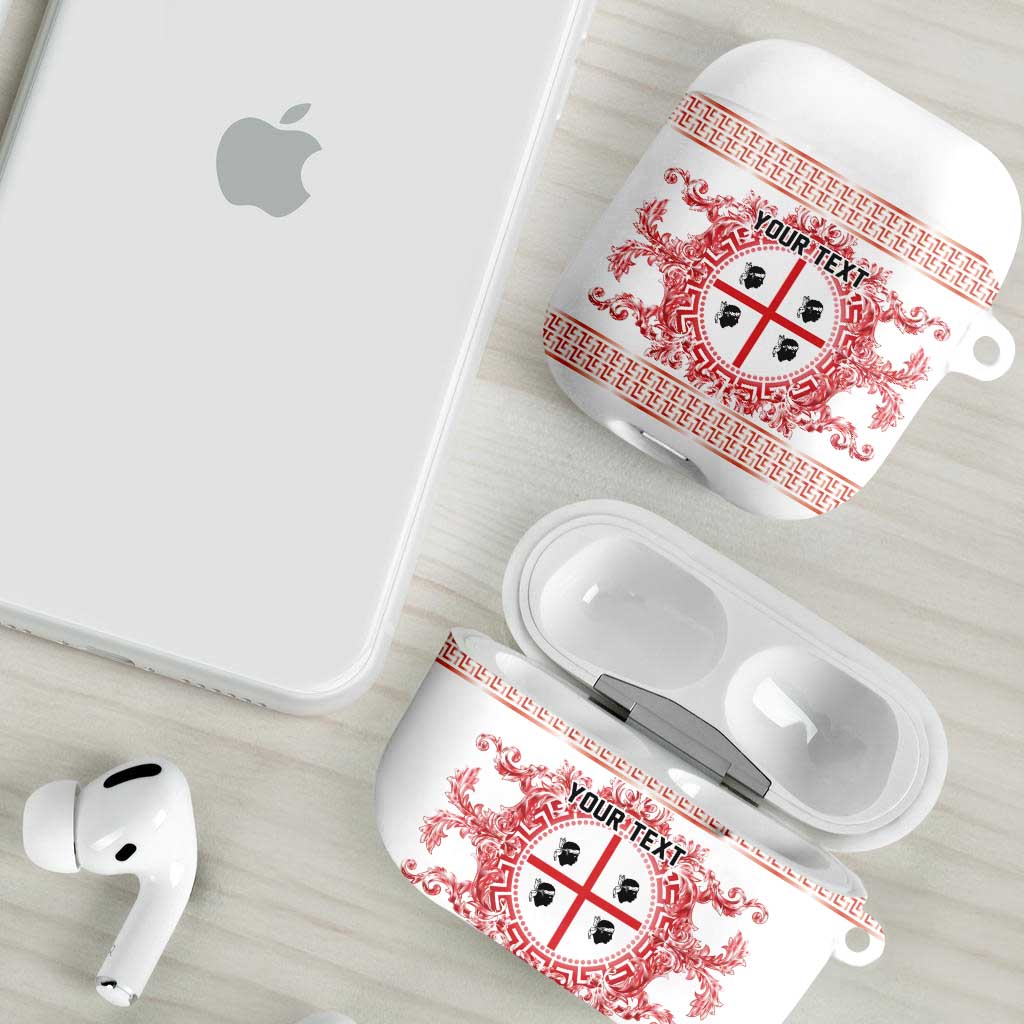 Personalized Italy Sardinia AirPods Case Baroque Motif