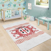 Personalized Italy Sardinia Area Rug Baroque Motif