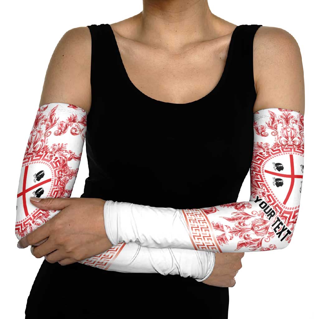 Personalized Italy Sardinia Arm Sleeves Baroque Motif