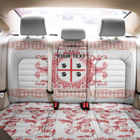 Personalized Italy Sardinia Back Car Seat Cover Baroque Motif