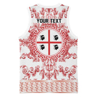 Personalized Italy Sardinia Basketball Jersey Baroque Motif