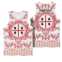 Personalized Italy Sardinia Basketball Jersey Baroque Motif