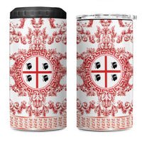 Personalized Italy Sardinia 4 in 1 Can Cooler Tumbler Baroque Motif