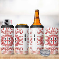 Personalized Italy Sardinia 4 in 1 Can Cooler Tumbler Baroque Motif