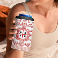 Personalized Italy Sardinia 4 in 1 Can Cooler Tumbler Baroque Motif