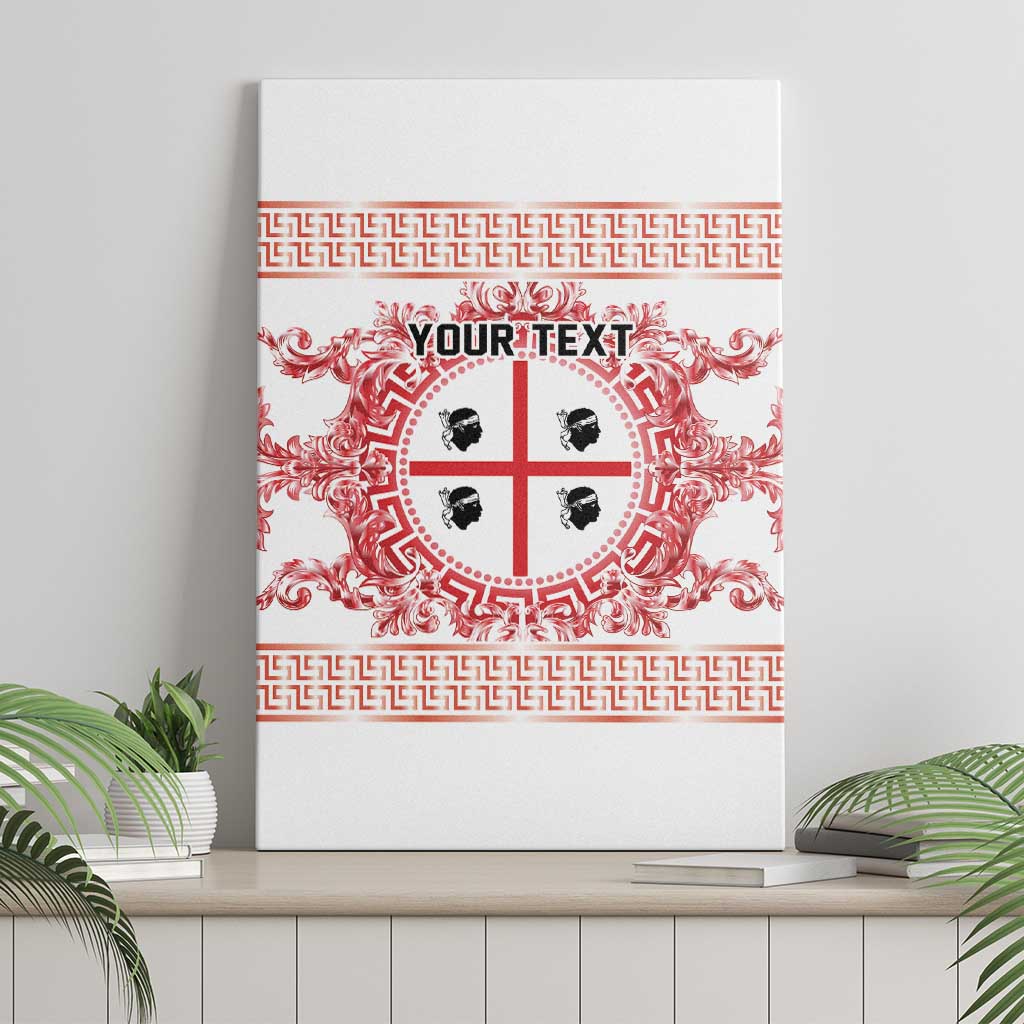 Personalized Italy Sardinia Canvas Wall Art Baroque Motif