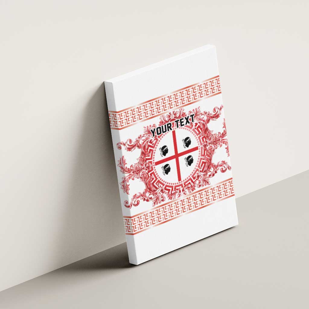 Personalized Italy Sardinia Canvas Wall Art Baroque Motif