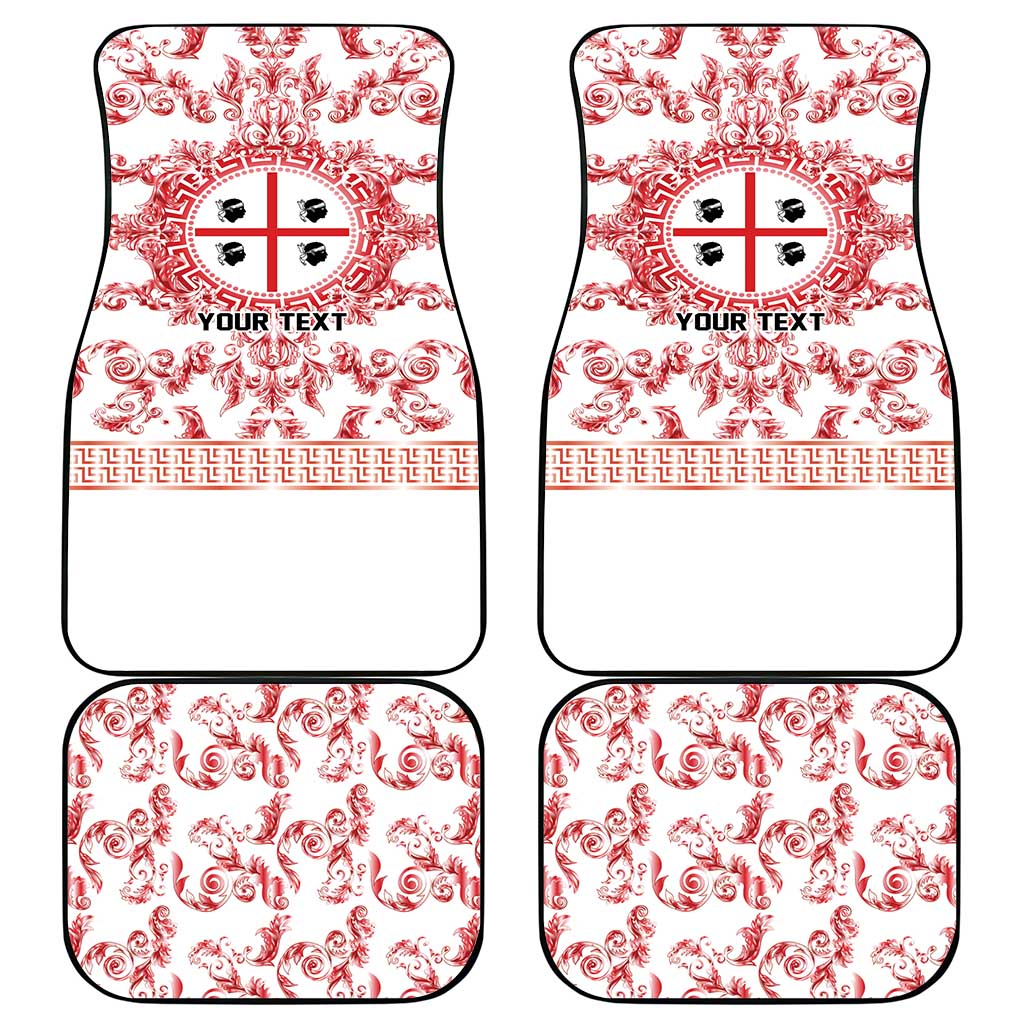 Personalized Italy Sardinia Car Mats Baroque Motif