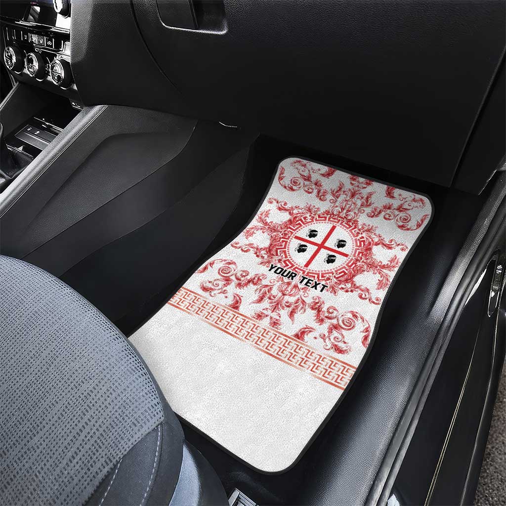 Personalized Italy Sardinia Car Mats Baroque Motif