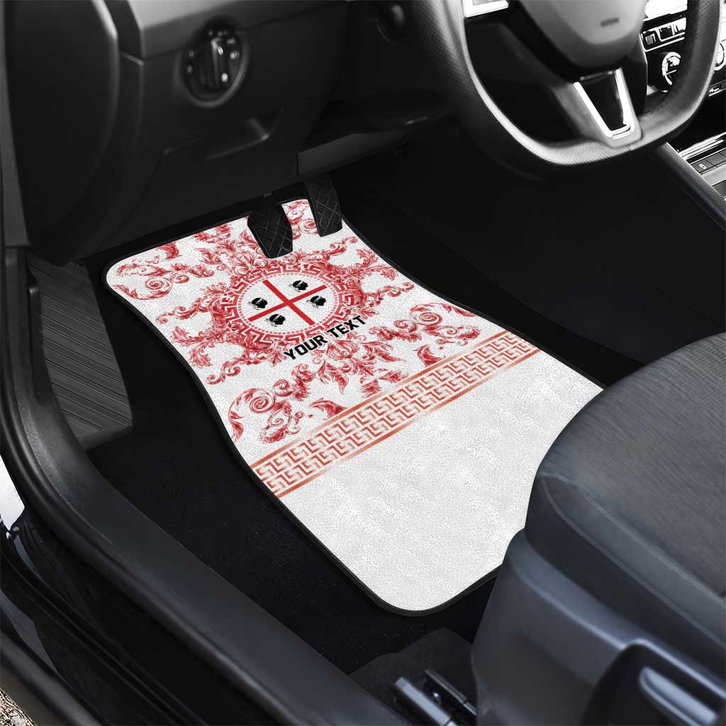 Personalized Italy Sardinia Car Mats Baroque Motif
