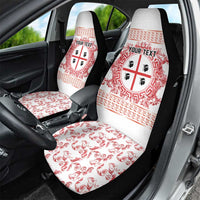 Personalized Italy Sardinia Car Seat Cover Baroque Motif