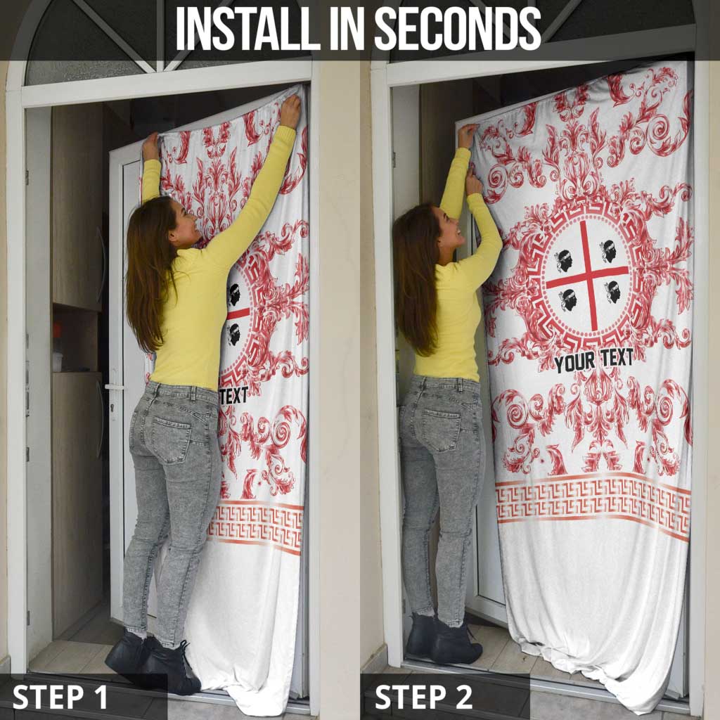 Personalized Italy Sardinia Door Cover Baroque Motif
