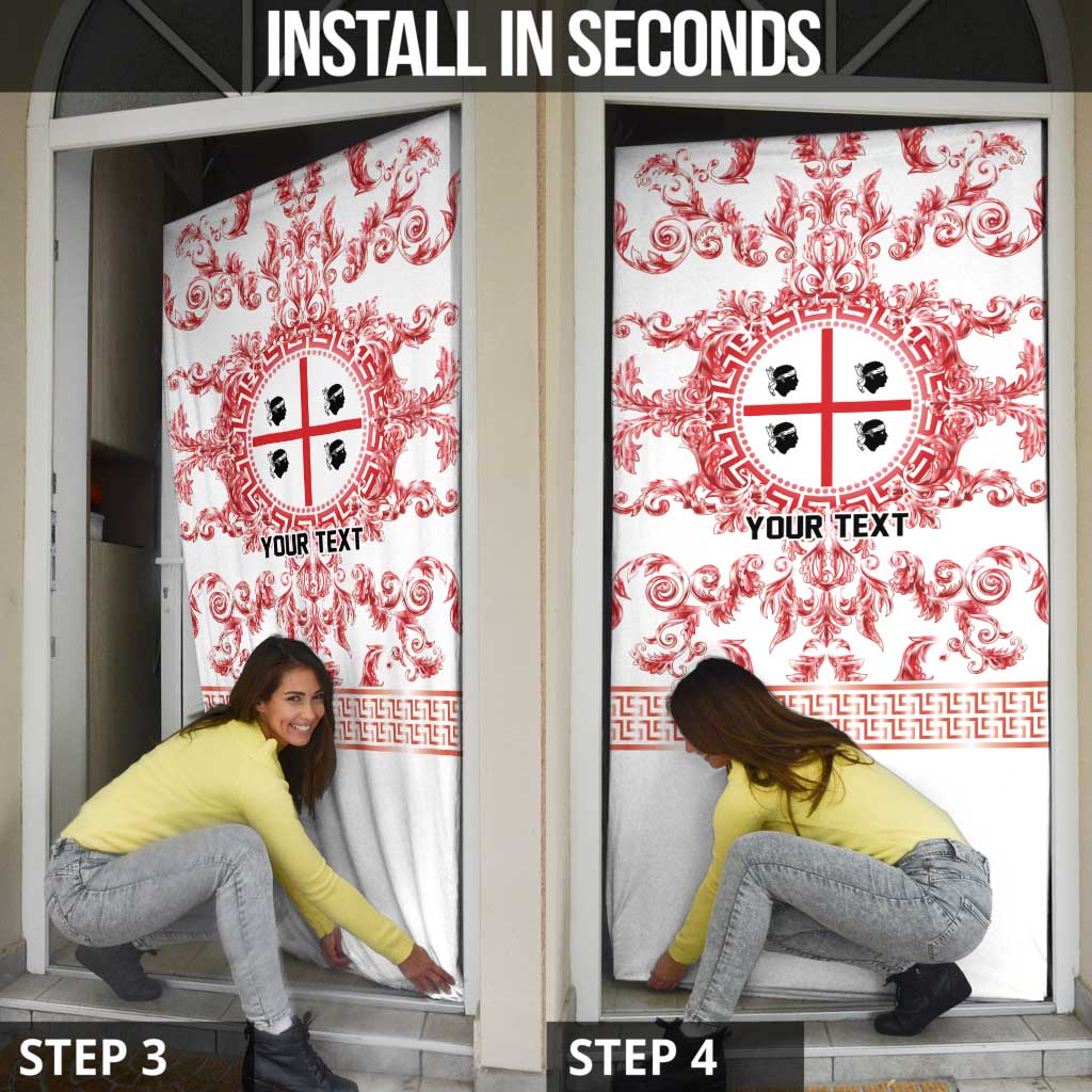Personalized Italy Sardinia Door Cover Baroque Motif