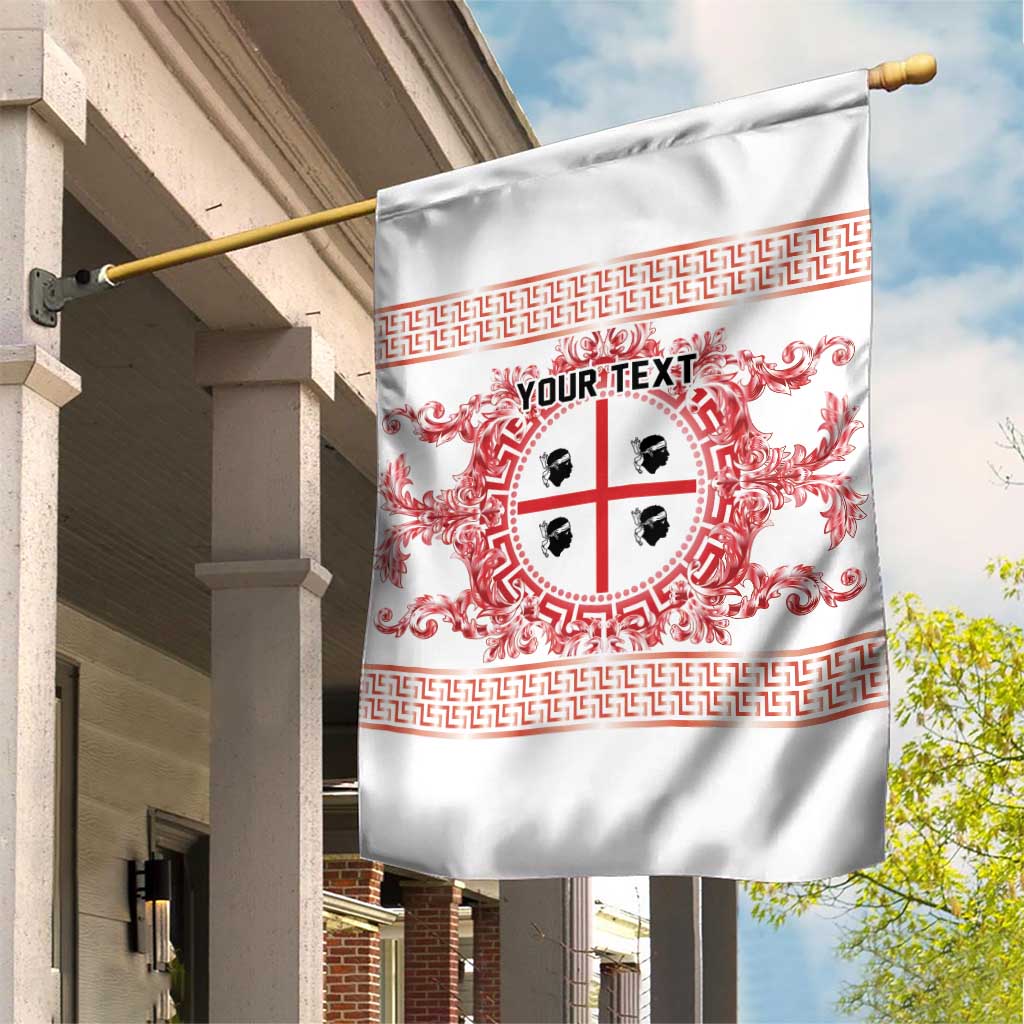 Personalized Italy Sardinia Garden Flag Baroque Motif