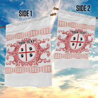 Personalized Italy Sardinia Garden Flag Baroque Motif