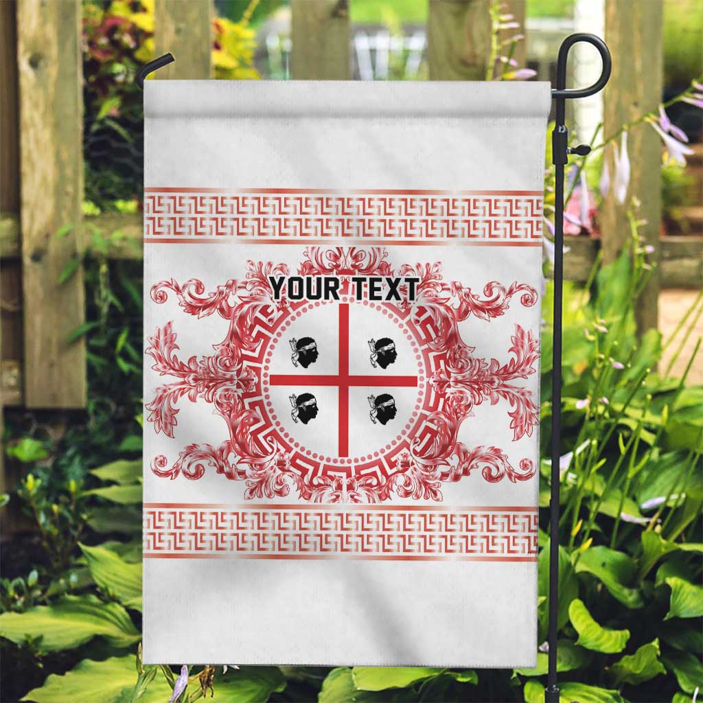 Personalized Italy Sardinia Garden Flag Baroque Motif