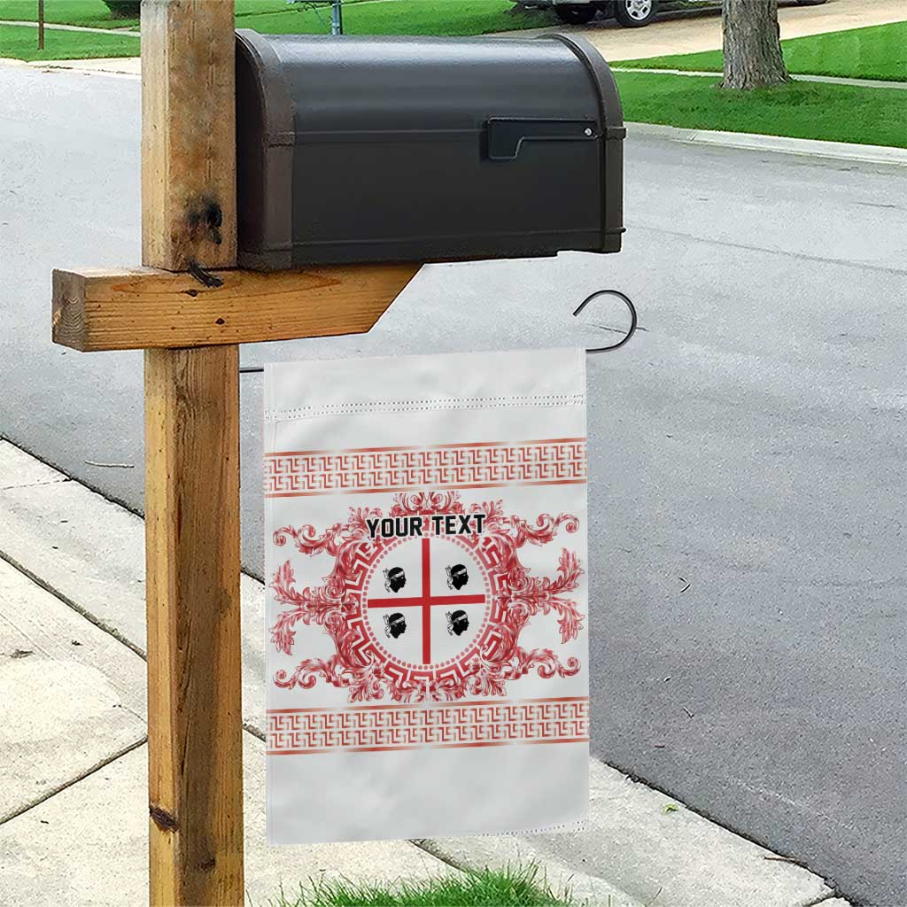 Personalized Italy Sardinia Garden Flag Baroque Motif