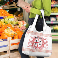 Personalized Italy Sardinia Grocery Bag Baroque Motif