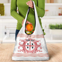 Personalized Italy Sardinia Grocery Bag Baroque Motif