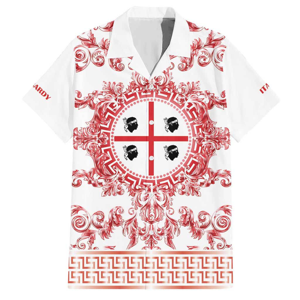 Personalized Italy Sardinia Hawaiian Shirt Baroque Motif