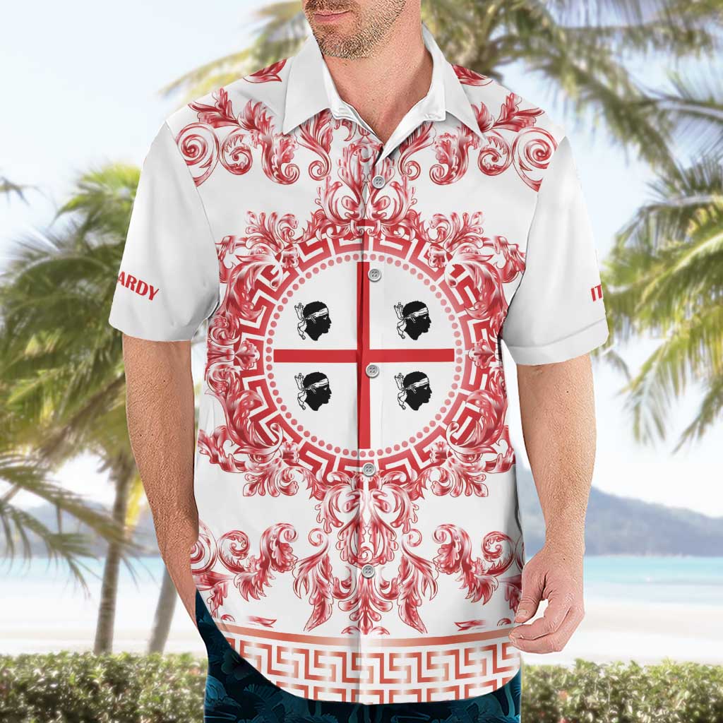 Personalized Italy Sardinia Hawaiian Shirt Baroque Motif