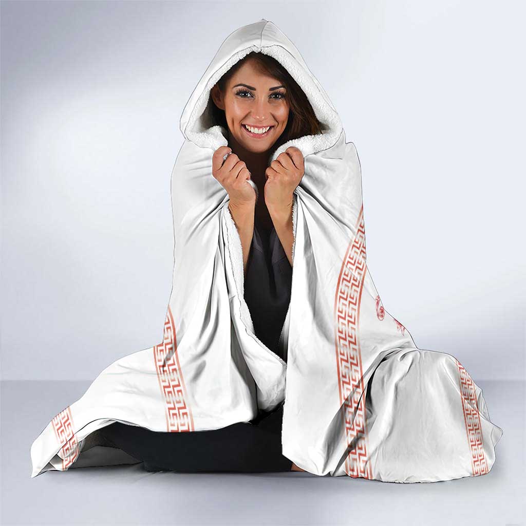Personalized Italy Sardinia Hooded Blanket Baroque Motif