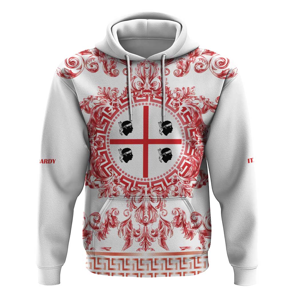 Personalized Italy Sardinia Hoodie Baroque Motif
