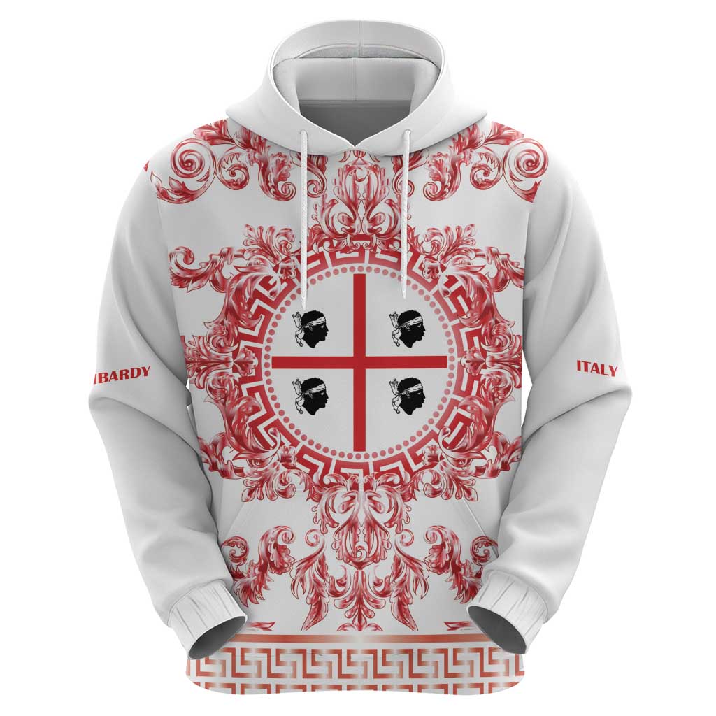 Personalized Italy Sardinia Hoodie Baroque Motif