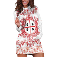 Personalized Italy Sardinia Hoodie Dress Baroque Motif