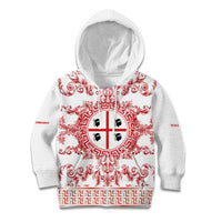 Personalized Italy Sardinia Kid Hoodie Baroque Motif
