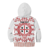 Personalized Italy Sardinia Kid Hoodie Baroque Motif