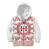 Personalized Italy Sardinia Kid Hoodie Baroque Motif