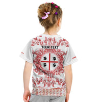 Personalized Italy Sardinia Kid T Shirt Baroque Motif