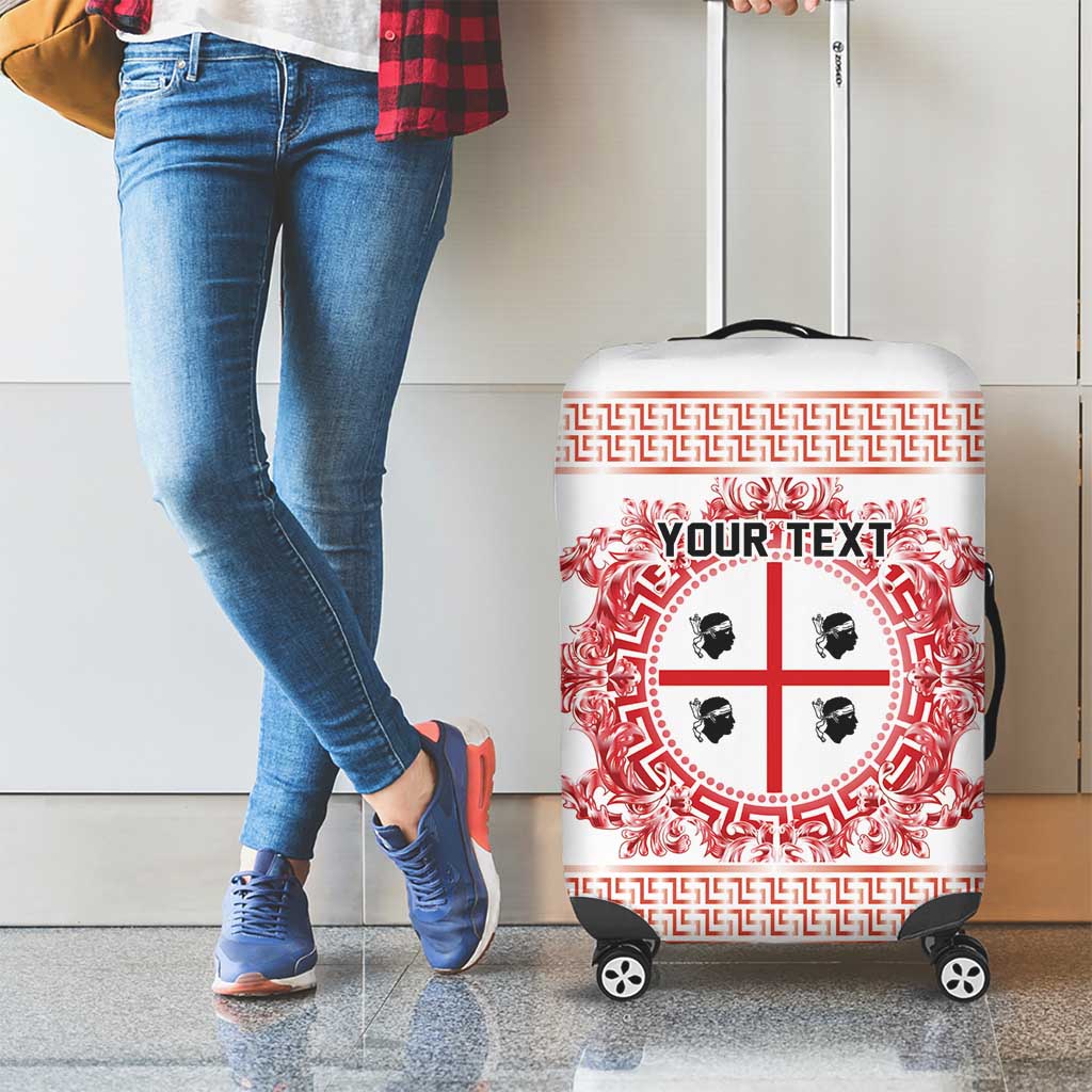 Personalized Italy Sardinia Luggage Cover Baroque Motif