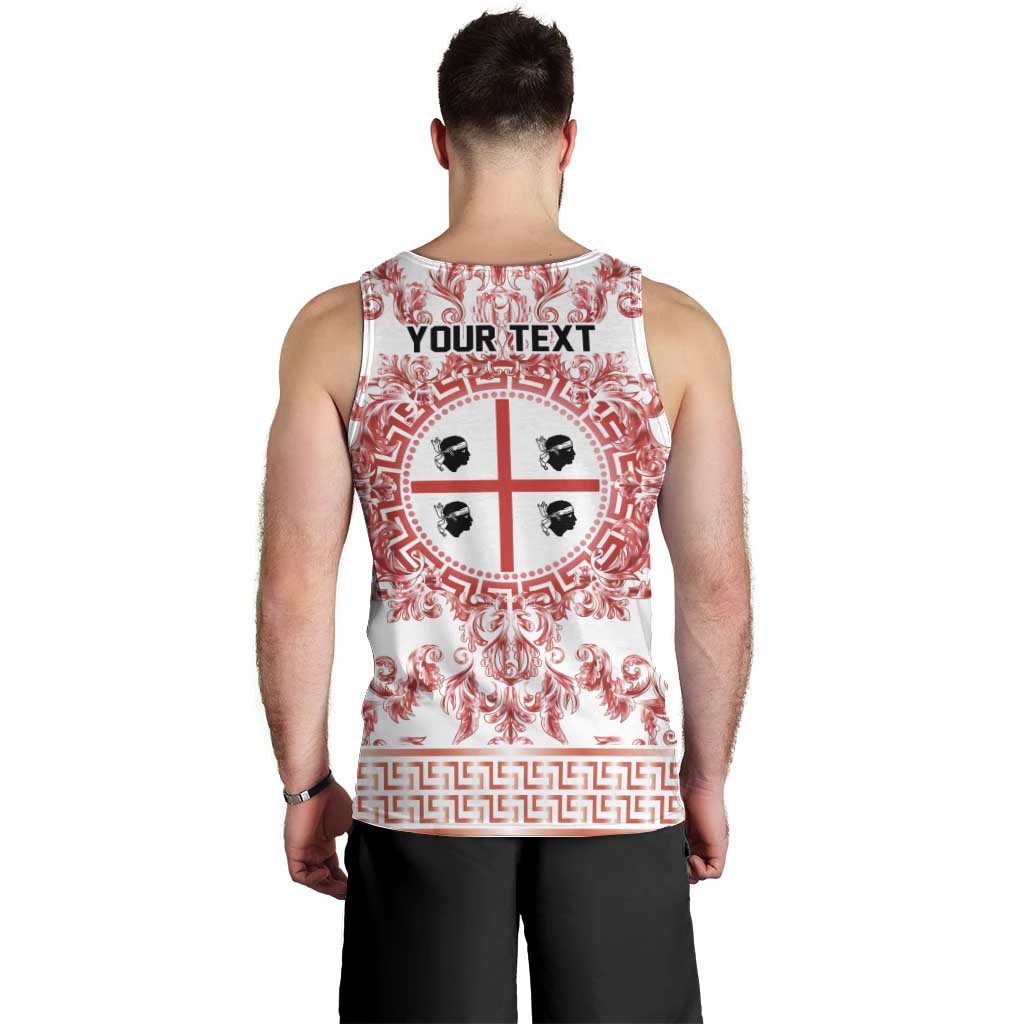Personalized Italy Sardinia Men Tank Top Baroque Motif