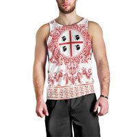 Personalized Italy Sardinia Men Tank Top Baroque Motif
