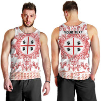 Personalized Italy Sardinia Men Tank Top Baroque Motif