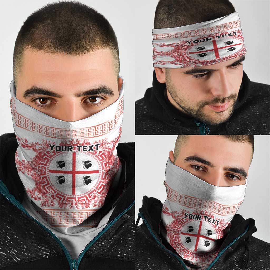 Personalized Italy Sardinia Neck Gaiter Baroque Motif