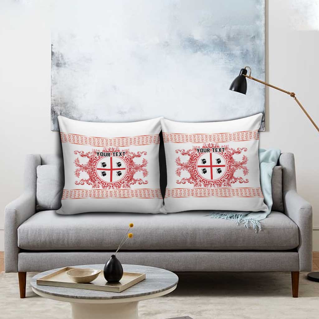 Personalized Italy Sardinia Pillow Cover Baroque Motif