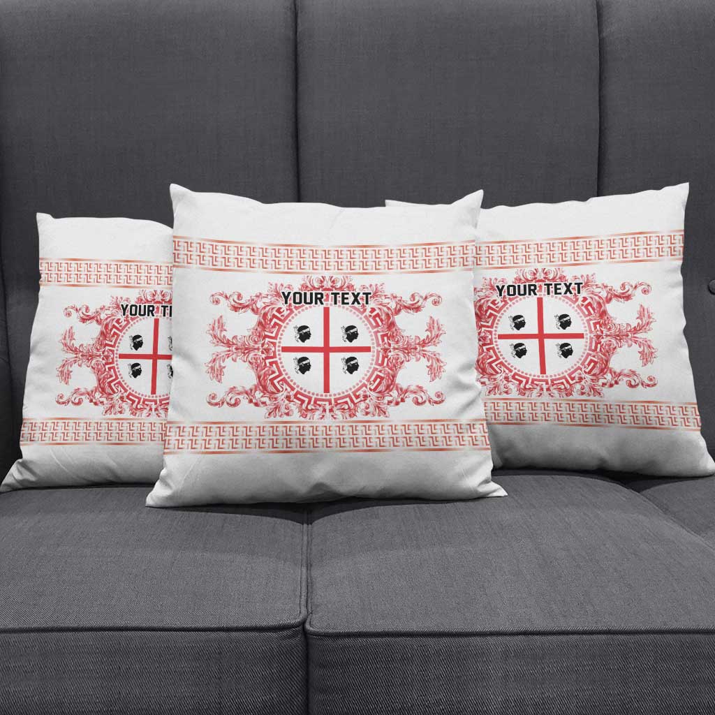 Personalized Italy Sardinia Pillow Cover Baroque Motif
