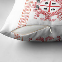 Personalized Italy Sardinia Pillow Cover Baroque Motif