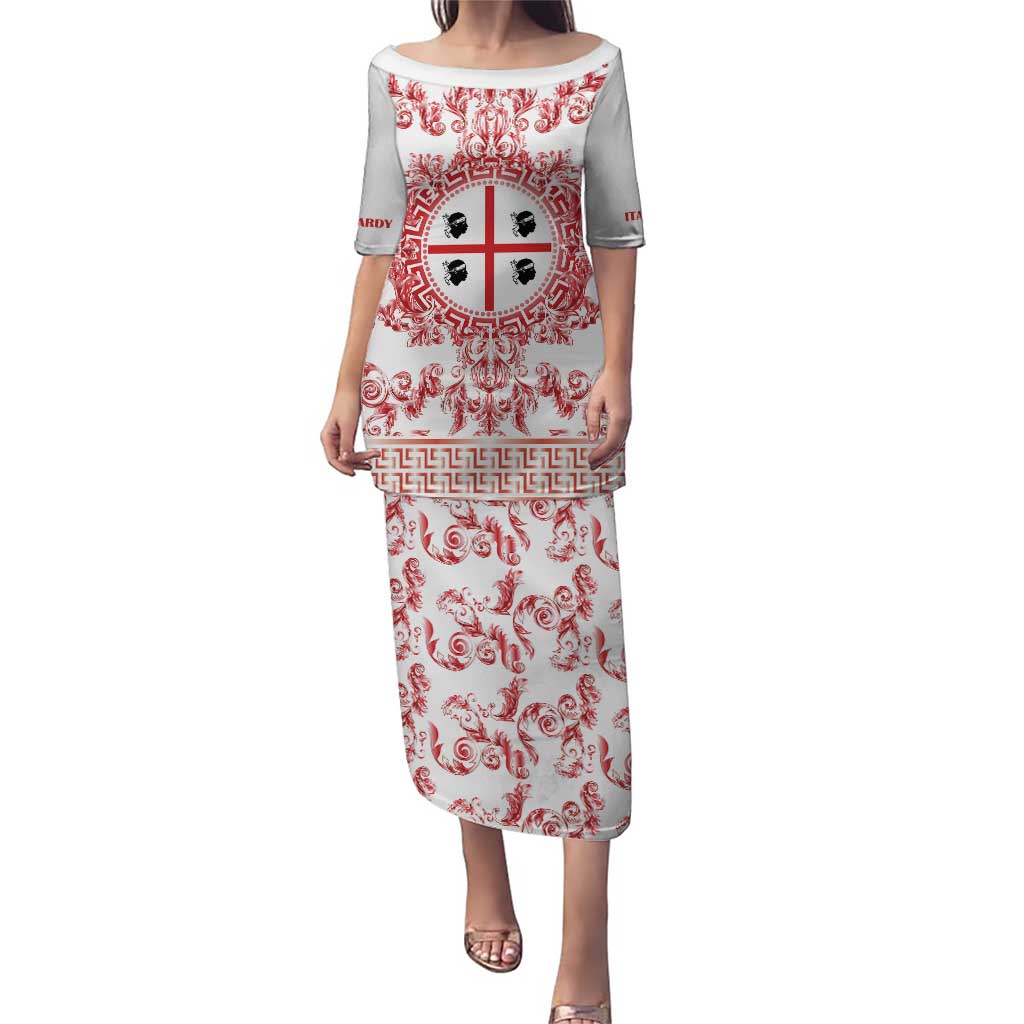 Personalized Italy Sardinia Puletasi Baroque Motif