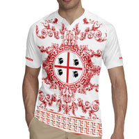 Personalized Italy Sardinia Rugby Jersey Baroque Motif