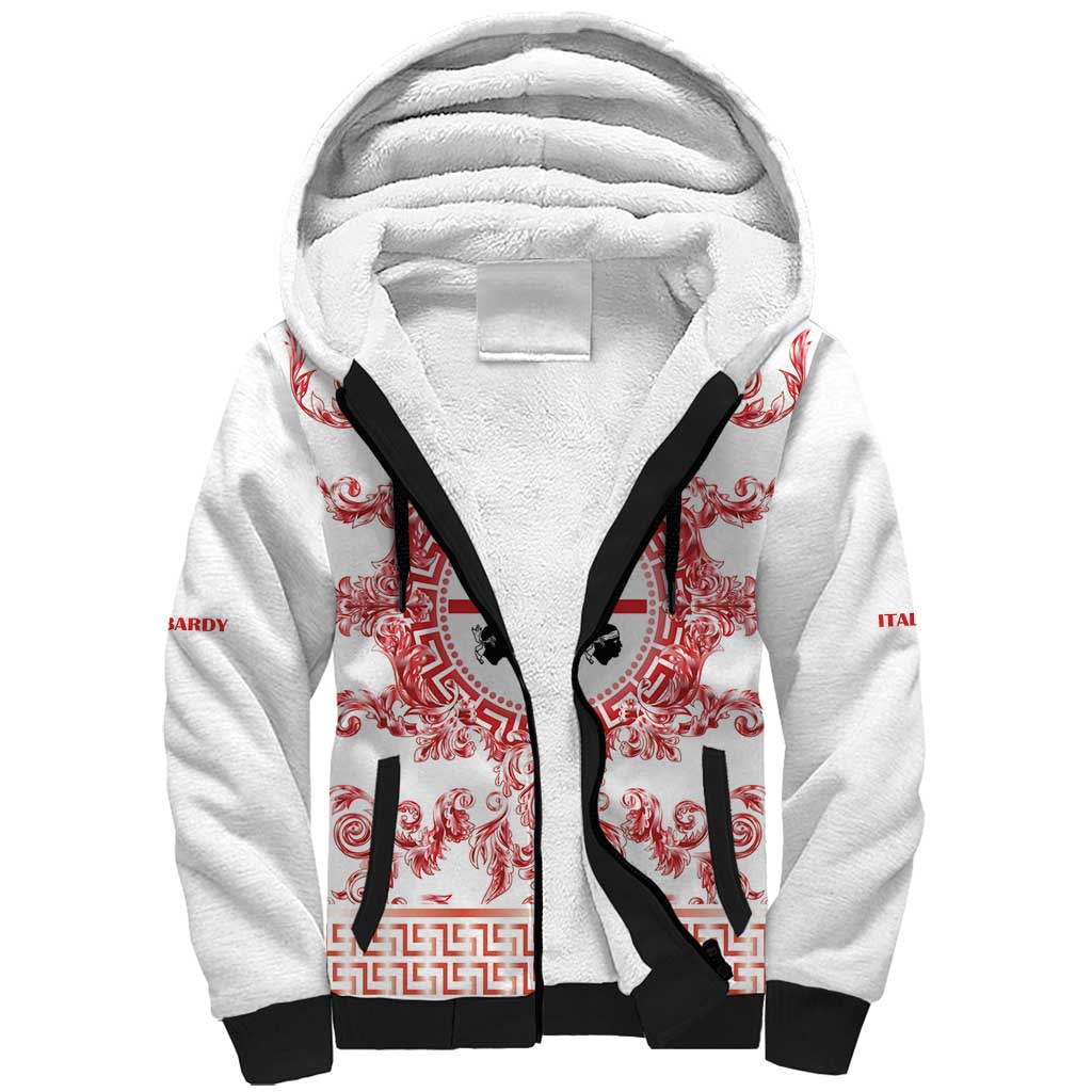 Personalized Italy Sardinia Sherpa Hoodie Baroque Motif